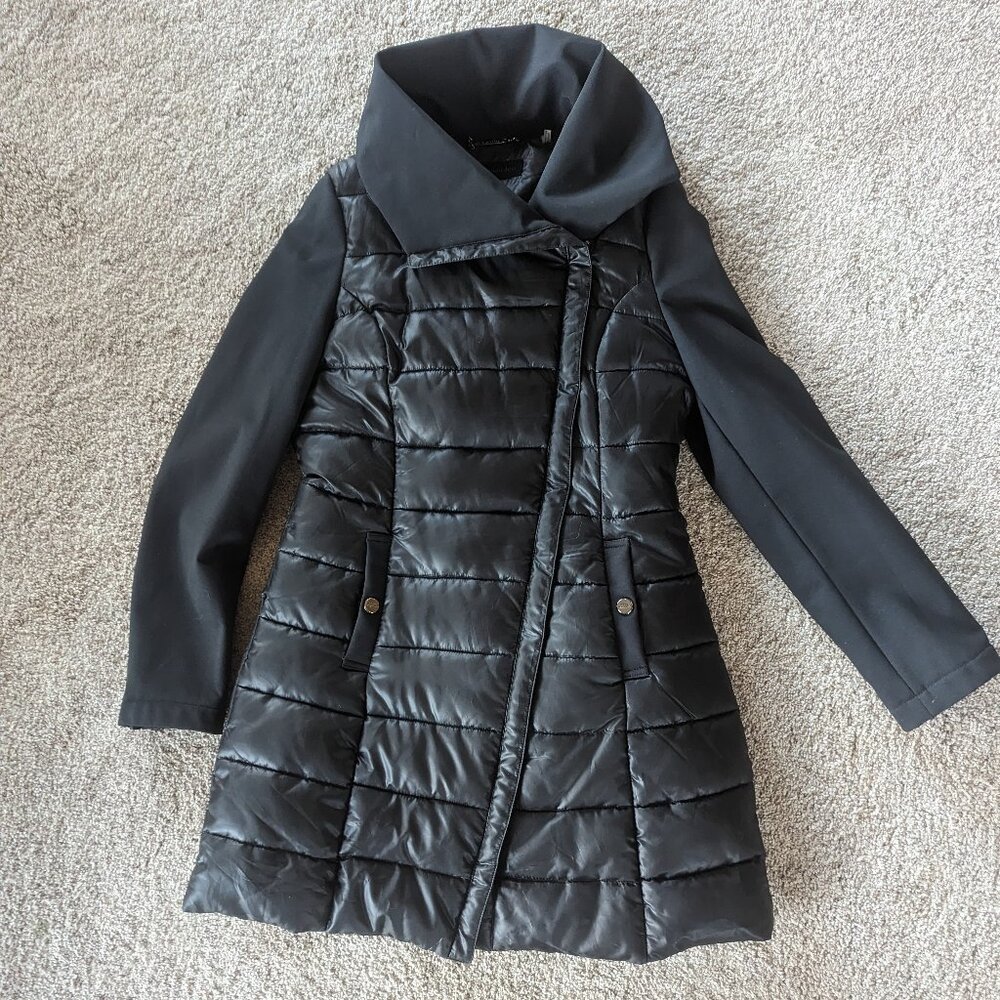 Steve Madden Size Small Black Puffer Coat